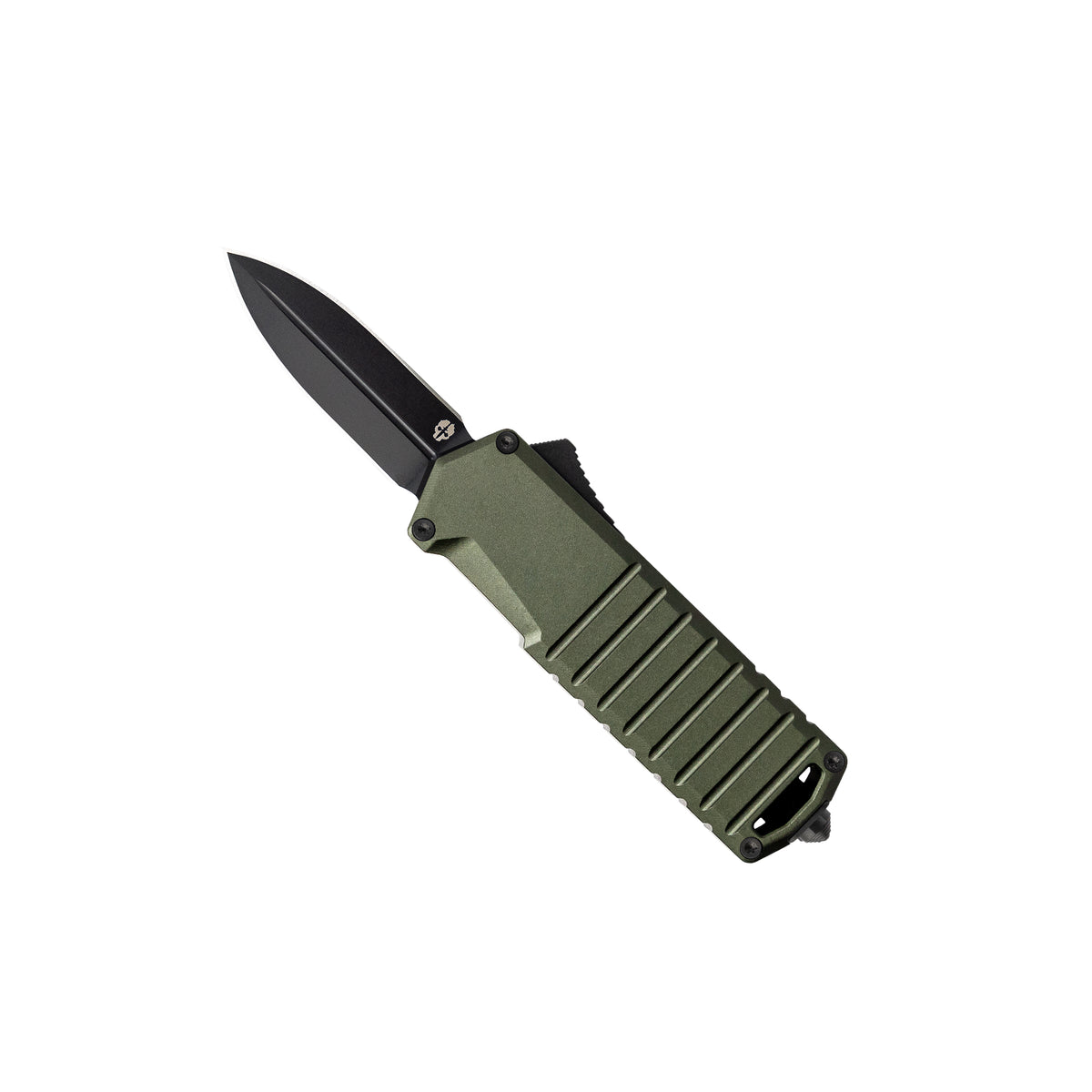 automatic-knife-a2-badger-od-green-6061-t6-aluminum-black-accents-tekto-knives