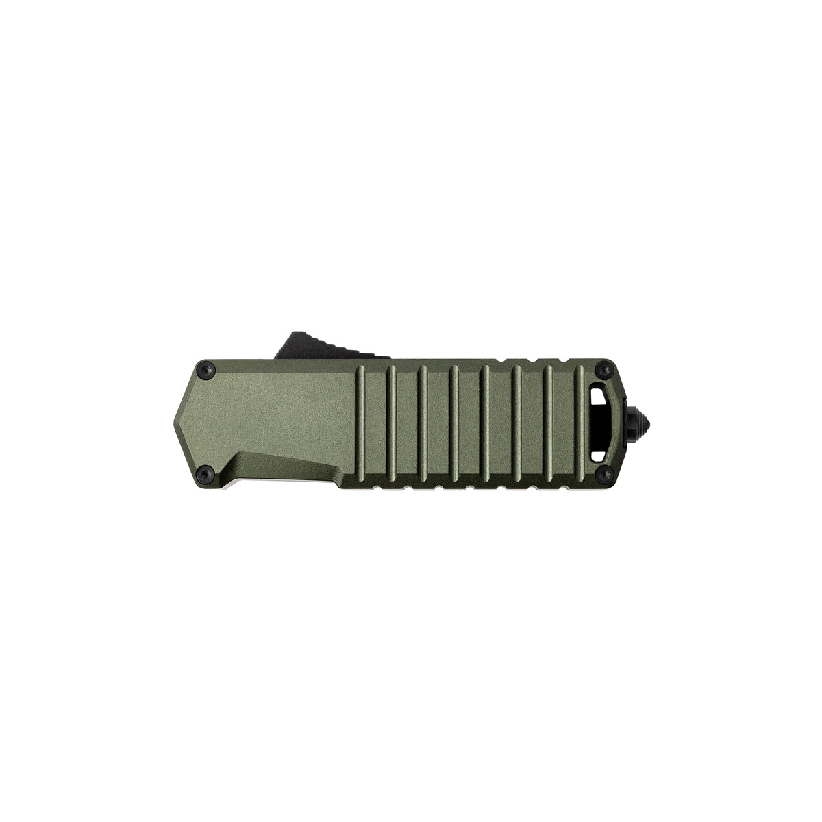 automatic-knife-a2-badger-od-green-6061-t6-aluminum-black-accents-tekto-knives