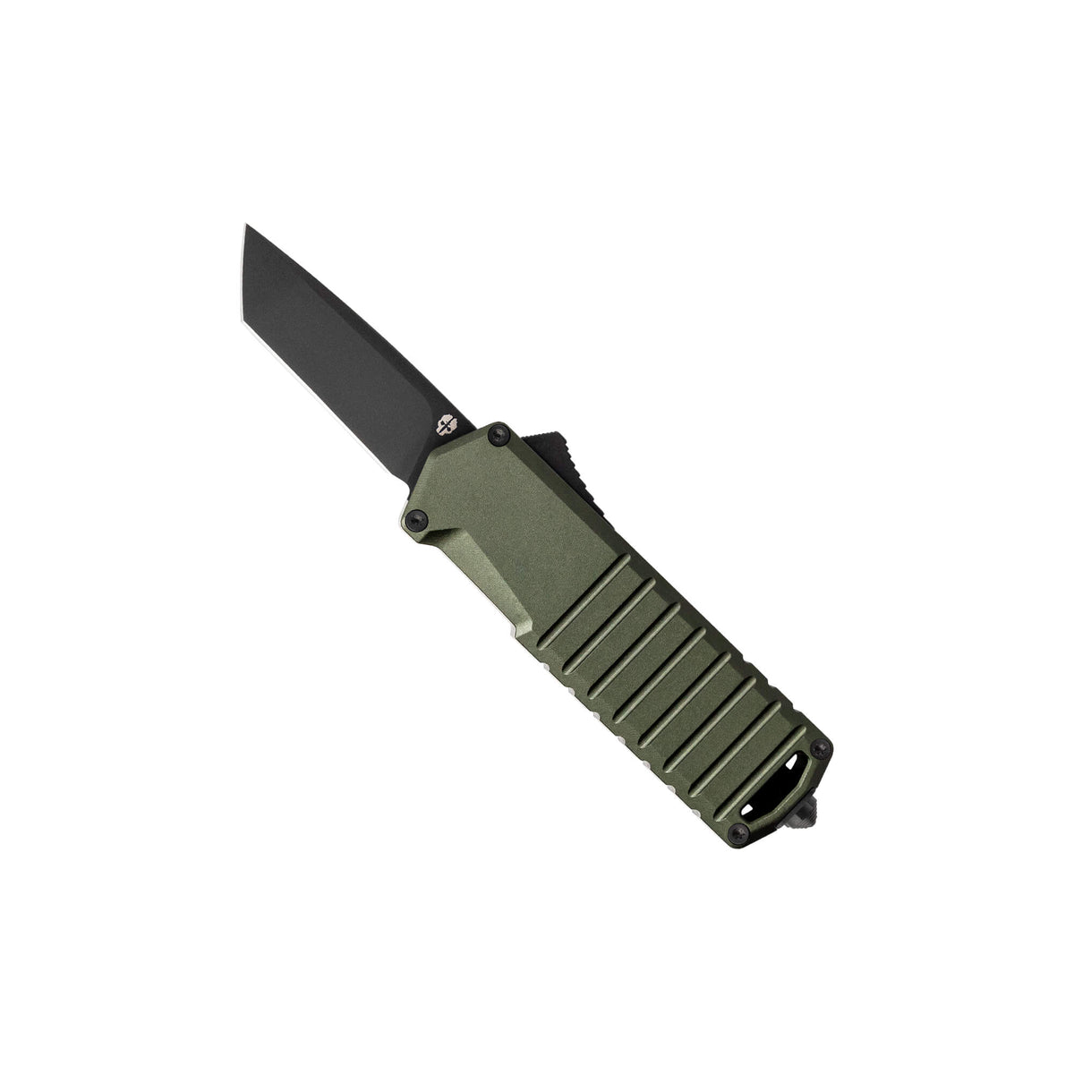 automatic-knife-a2-badger-od-green-6061-t6-aluminum-black-accents-tekto-knives