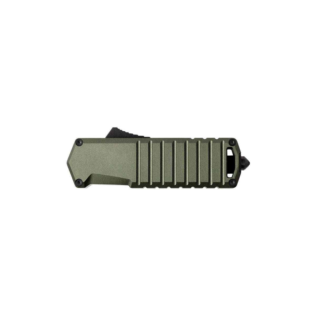 automatic-knife-a2-badger-od-green-6061-t6-aluminum-black-accents-tekto-knives