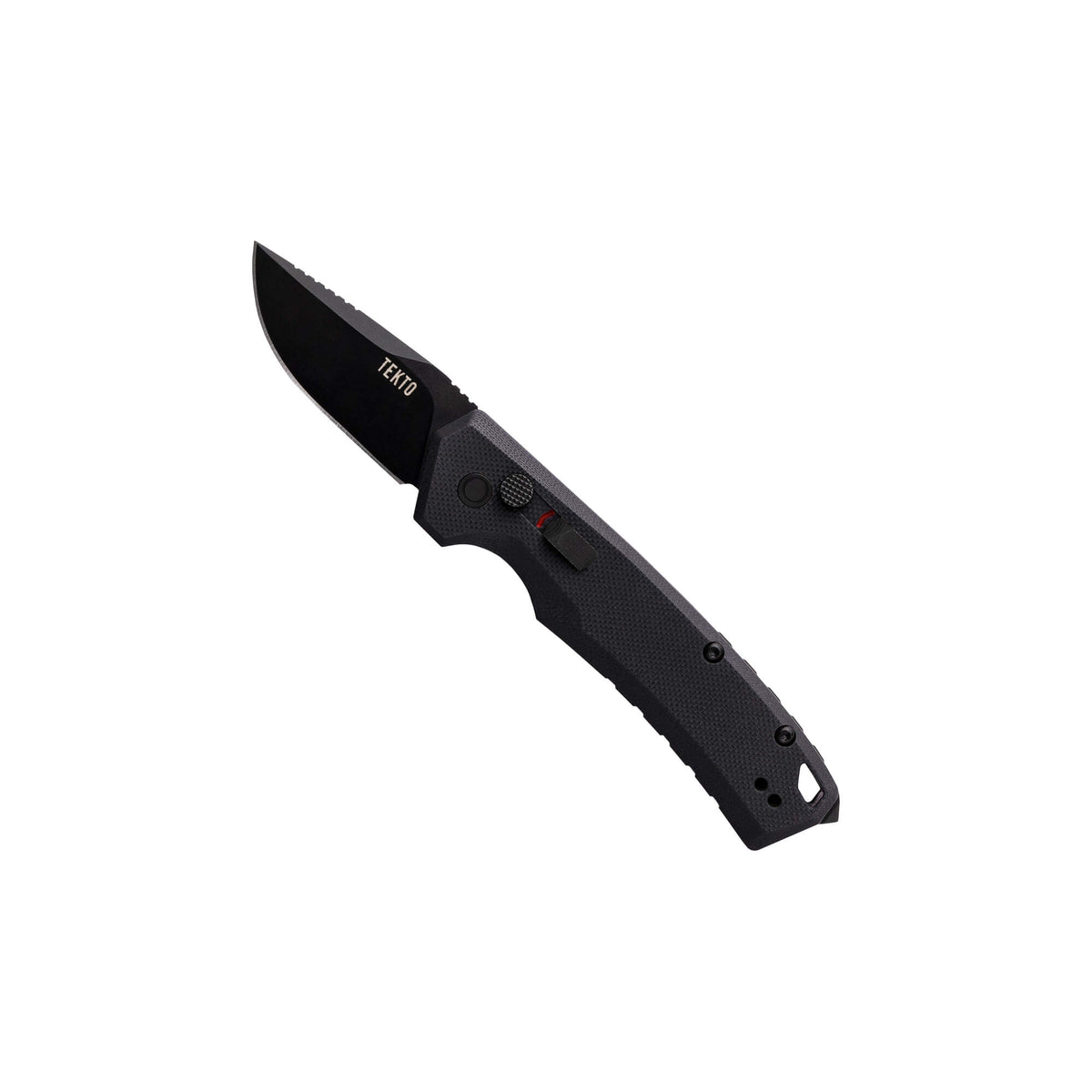 Black G10,,Folding-Mini-Automatic-Knife-A3-Delta-Black-G10-Black-Accents-Tekto-Knives