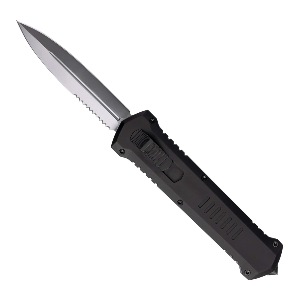 automatic-knife-a4-black-6061-t6-aluminum-silver-blade-tekto-knives