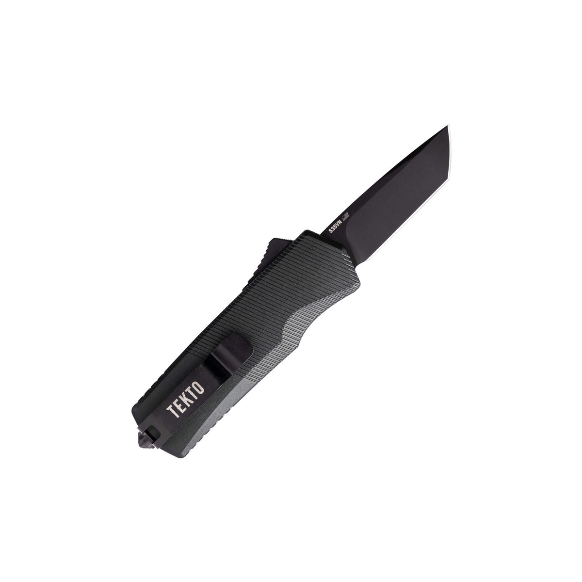 mini-otf-automatic-knife-a5-spry-tanto-black-6061-t6-aluminum-tekto-knives